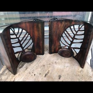 Wall decor candle holder